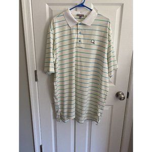 Peter Millar Polo Golf Shirt Men’s Size XL Summer Comfort Striped Stretch
